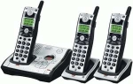 GE 28031EE3 Digital Cordless Telephone w/ Three Handsets, Caller ID and Digital Answerer